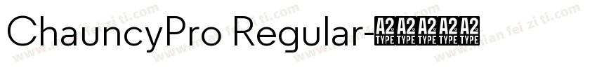 ChauncyPro Regular字体转换